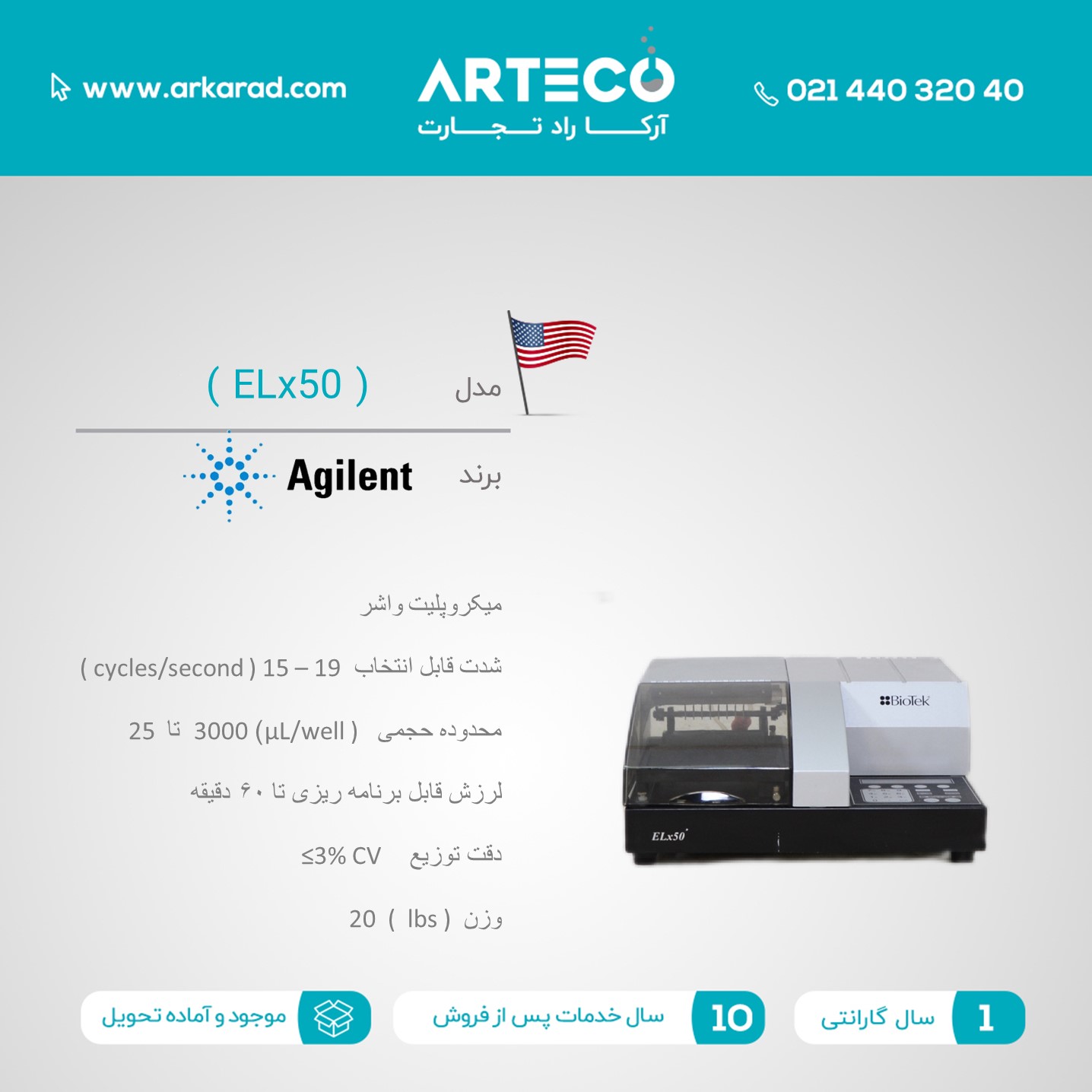 میکروپلیت واشر مدل ( ELx50 )