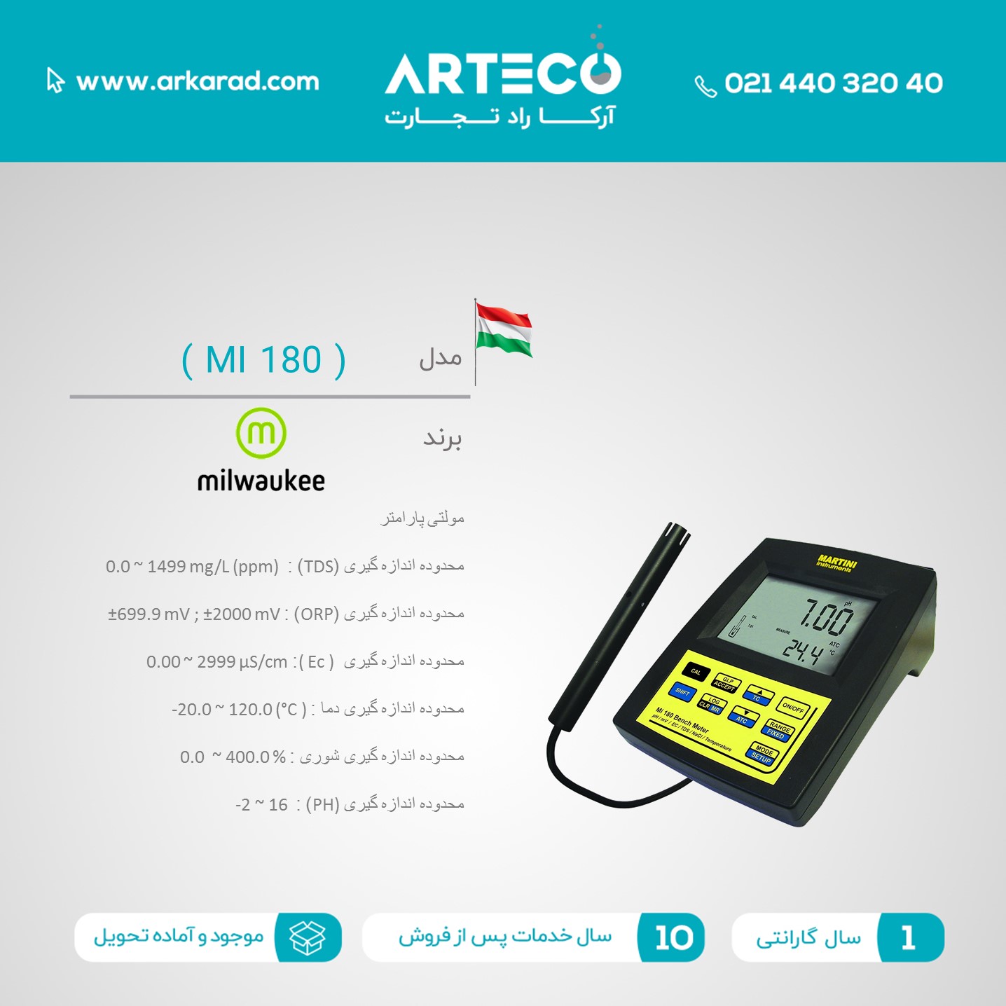 مولتی پارامتر مدل (MI 180)